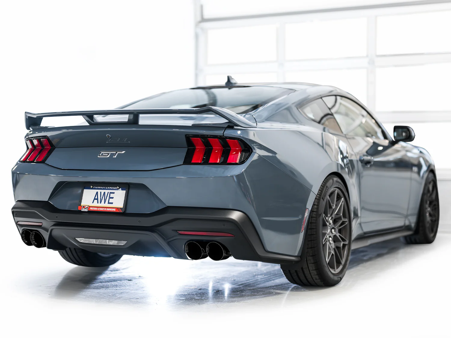 AWE Exhaust Suite for S650 Ford Mustang Quad Tip GT - Image 22