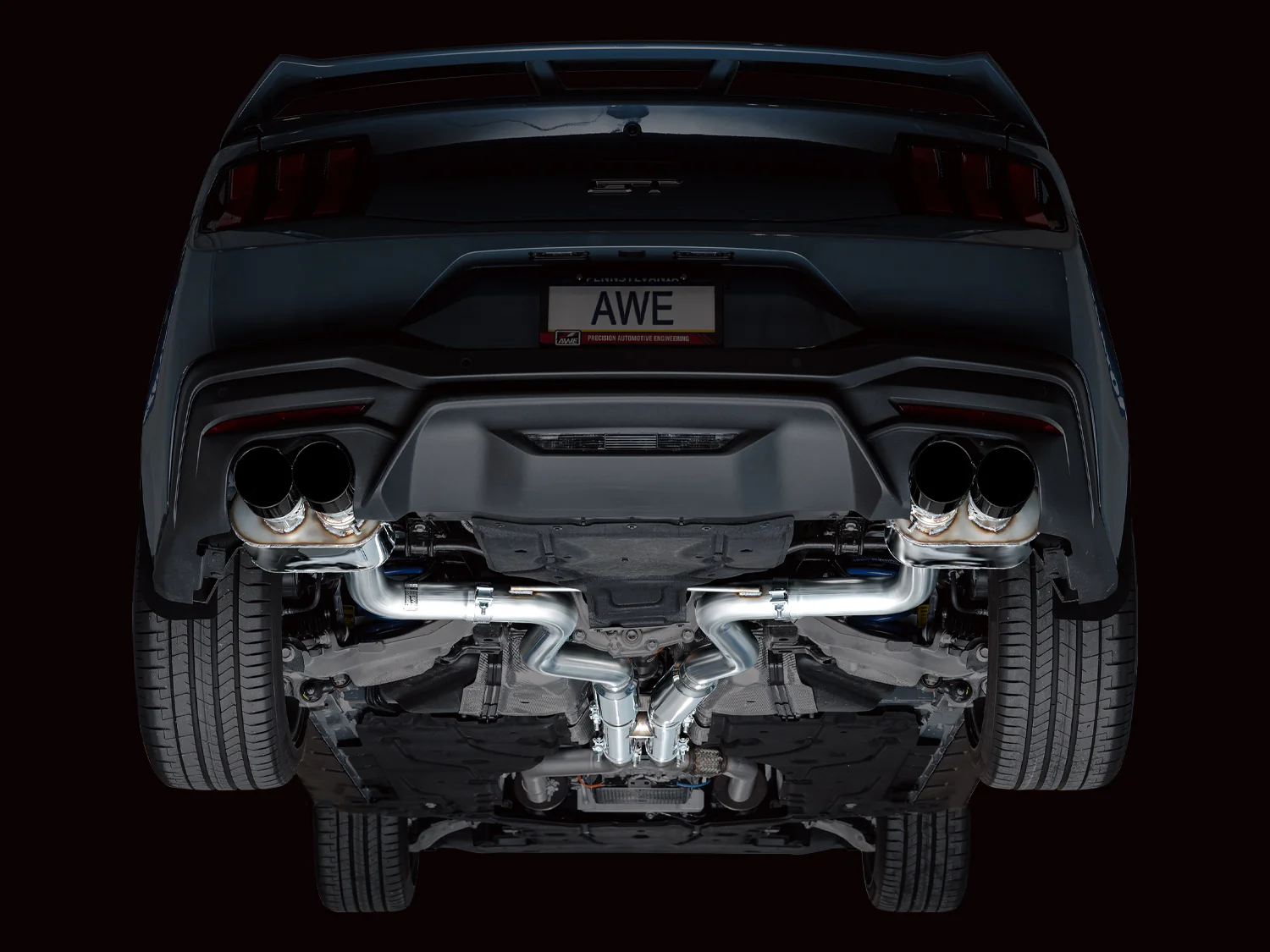 AWE Exhaust Suite for S650 Ford Mustang Quad Tip GT - Image 57