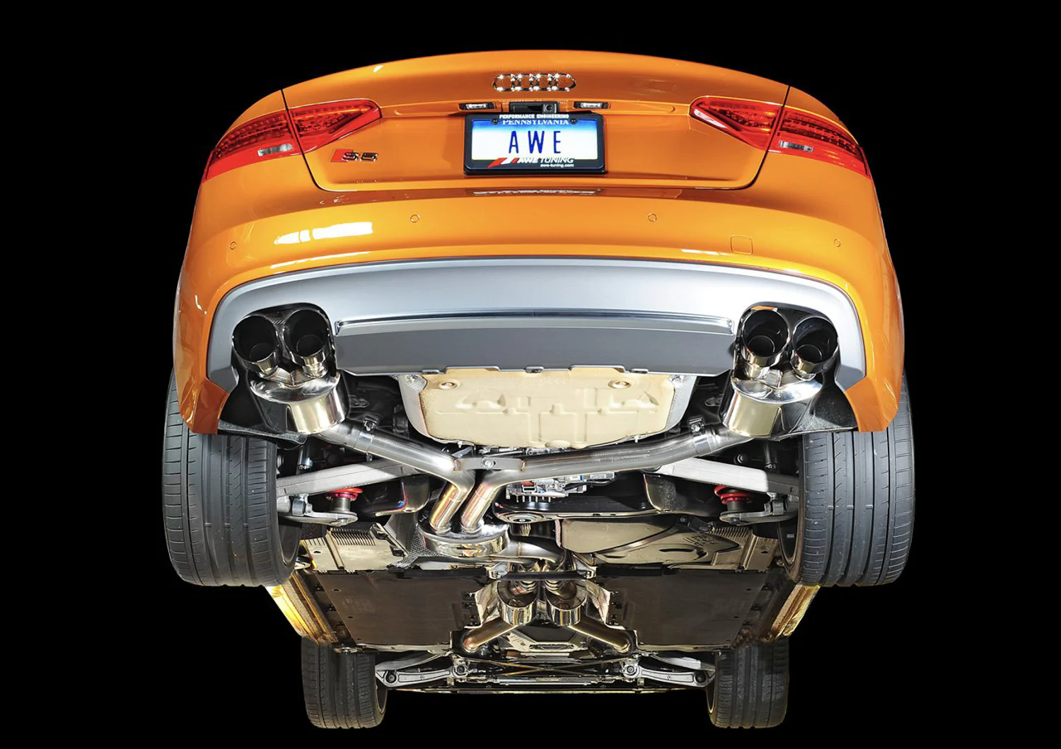 AWE Touring Edition Exhausts and Downpipes for Audi B8.5 S5 3.0T - Image 13